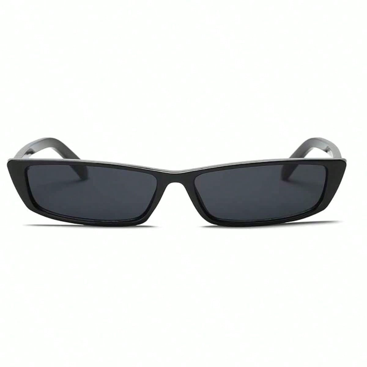 Face Slimming Y2K Small Black Frame Sunglasses 1 Pair, Low-key Exquisite Artistic Streetwear Eyewear, Fashion Sun Glasses Ideal for Photography and Daily Outfit Matching