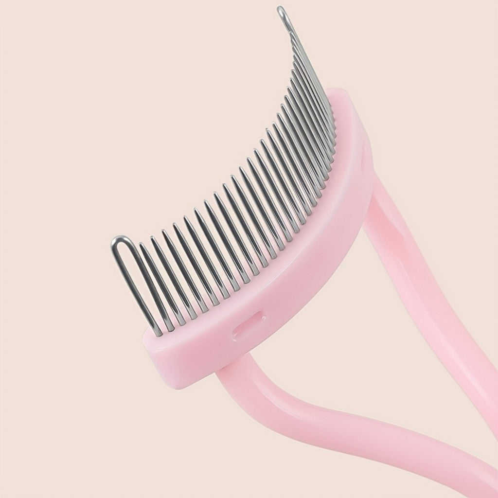 1Pc Fine Steel Eyelash Grooming Comb, Professional Beauty Tool for Lash Separation and Detailed Styling, Essential Salon Eyelash Accessory