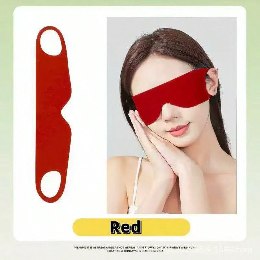 Lightweight Breathable 3D Contoured Eye Mask, Ergonomic Sleep Blindfold Effectively Blocks Light & Relieves Eye Pressure, Portable Sleep Helper for Travel, Home, Hotel & Yoga